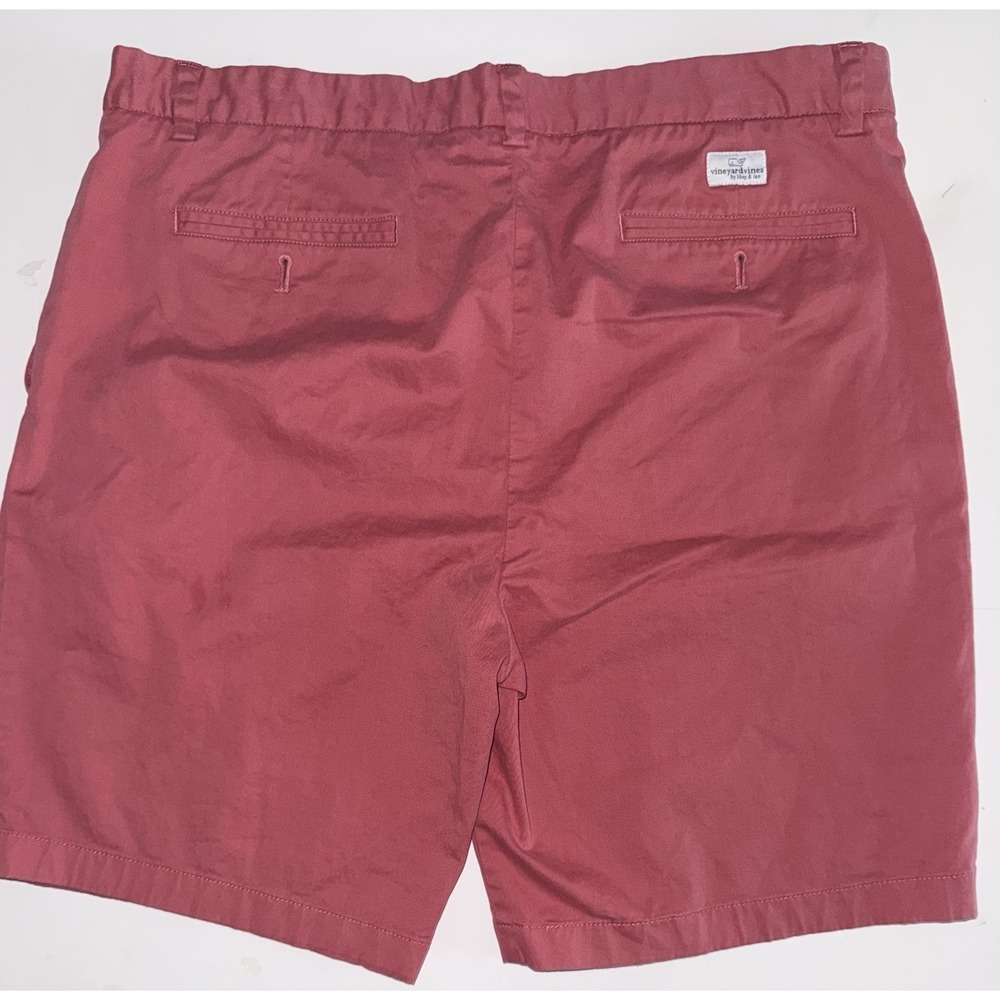 Vineyard Vines Club Shorts Flat Front Cotton Twill Nantucket Red Size 38 Preppy